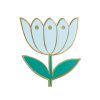 pins broche tulipe azur mini labo