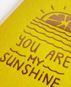 Carte You are my sunshine Les Editions du Paon