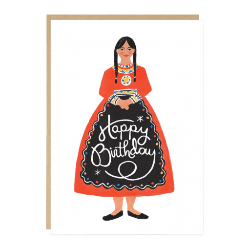Carte anniversaire Amérindienne Jade Fisher