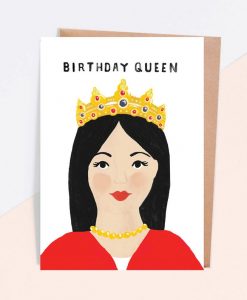 Carte anniversaire Birthday queen Jade Fisher