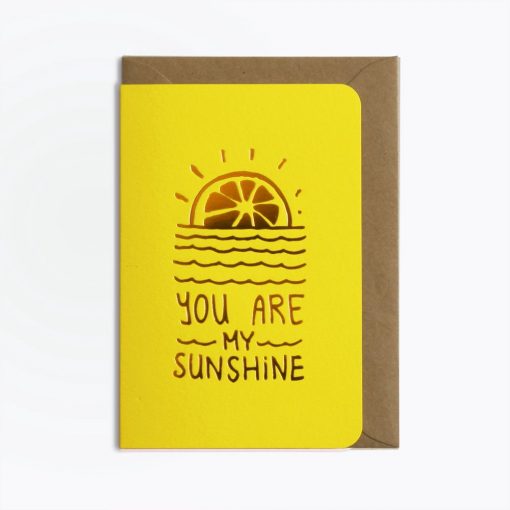 Carte You are my sunshine Les Editions du Paon