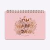 semainier editions du paon oh happy day rose