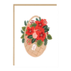 Carte Panier fleuri de Noël Jade Fisher Beth