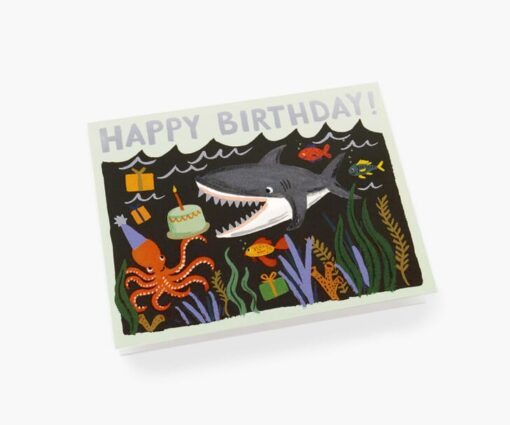 Carte anniversaire requin Rifle Paper Co