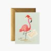 carte de voeux riflepaper flamingo gcx053