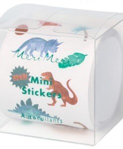 Rouleau 300 stickers Royaume des dinosaures