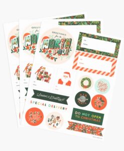 Stickers Noël Season’s Geetings Rifle Paper- Set de 45