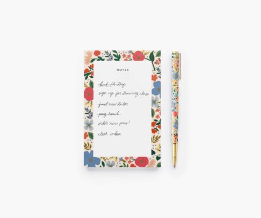 Stylo Wild Rose Rifle Paper Co mine rechargeable