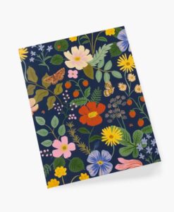 Carte florale Strawberry Fields Rifle Paper – Navy