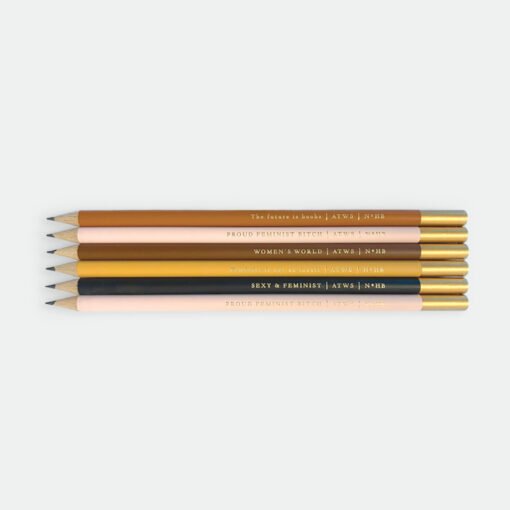 Set de 6 crayons à papier Feminist