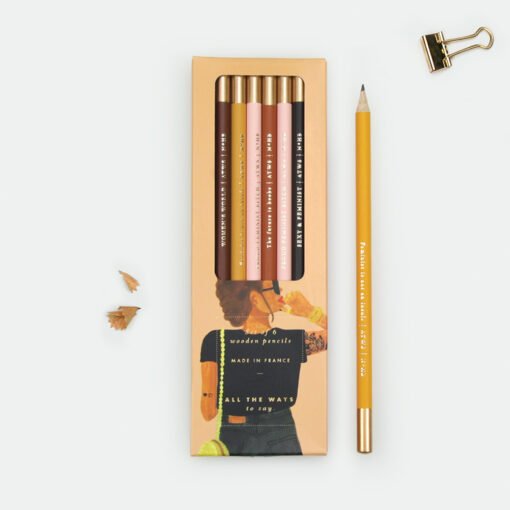 Set de 6 crayons à papier Feminist