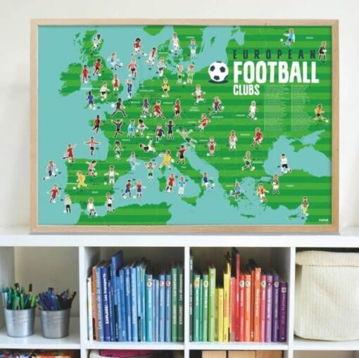 Poster éducatif + 60 stickers – Football (6-12 ans)