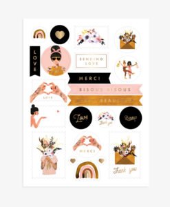 Stickers Love & Thank you All The Ways To Say – 3 planches