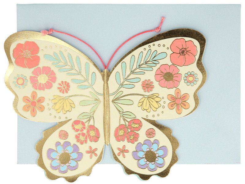 Carte Anniversaire A Poser Papillon Pastel Shop