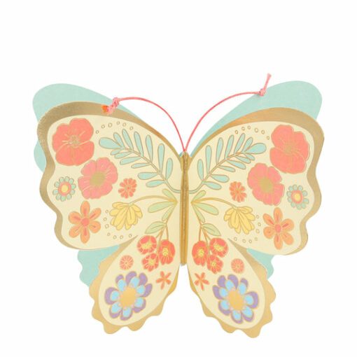 Carte anniversaire à poser Papillon