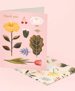 Carte remerciement Pastel Blossoms