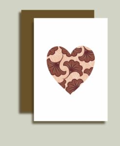 Carte Coeur de wax Minimel