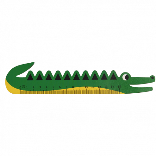 Règle en bois crocodile