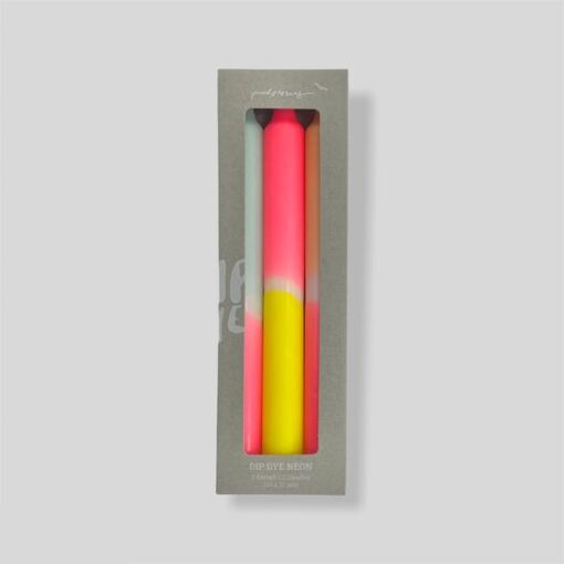 Bougies Dip Dye Neon – Sunshine club