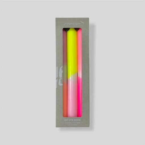 Bougies Dip Dye Neon – Summer Breeze