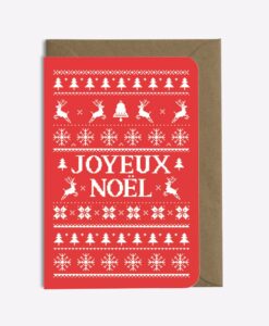 Carte Broderie Noël Editions du Paon