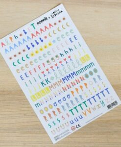 190 Stickers L’Alphabet Poppik