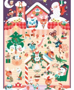 Mini poster + 30 Stickers Noël (3-8 Ans)