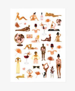 Stickers Women’s world All The Ways To Say – 3 planches