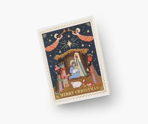 Carte de Noël Nativity Rifle Paper