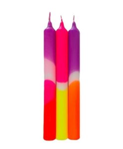 Bougies Dip Dye Neon – Pink Infusion