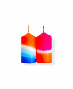 Bougies Dip Dye Neon – Cotton Candy