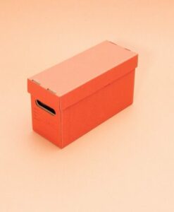 Boîte de rangement “Archivio” Foglietto – Rouge Terracotta