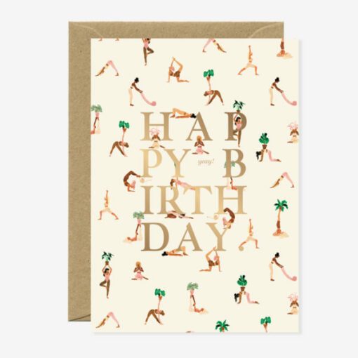 Carte anniversaire Yoga All the Ways to Say
