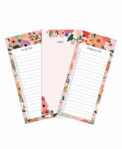Lot de 3 bloc-notes Floral Fabooks