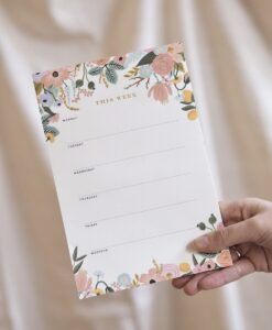 Grand bloc-notes Rifle Paper Garden Party pastel