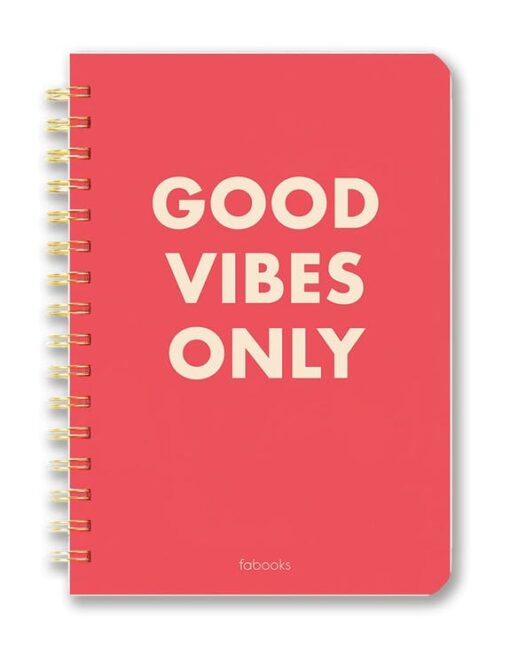 Carnet spirales Good vibes only