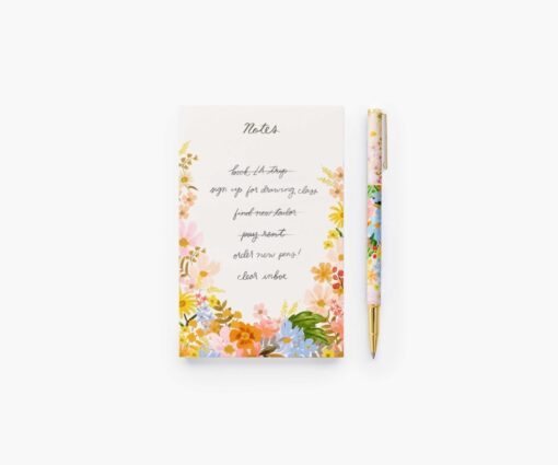 Stylo Marguerite Rifle Paper Co mine rechargeable