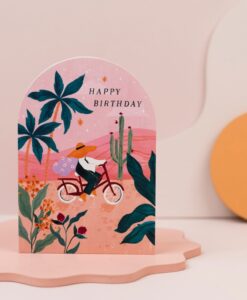 Carte anniversaire Sunset bike Sister Paper