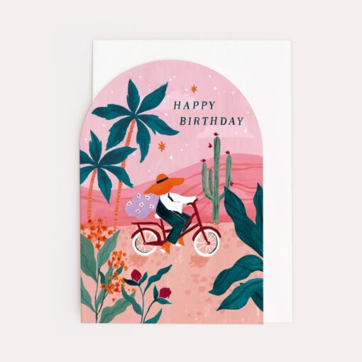 Carte anniversaire Sunset bike Sister Paper