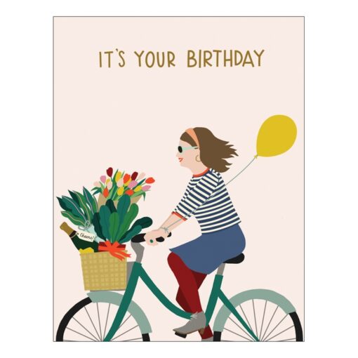 Carte anniversaire Bicyclette Studio Eleven
