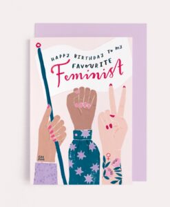 Carte anniversaire Féministe Sister Paper