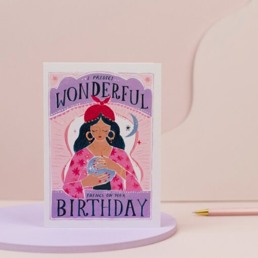 Carte anniversaire Boule de cristal Sister Paper