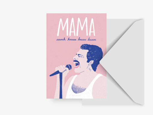 Carte Mama Freddie Mercury Typealive