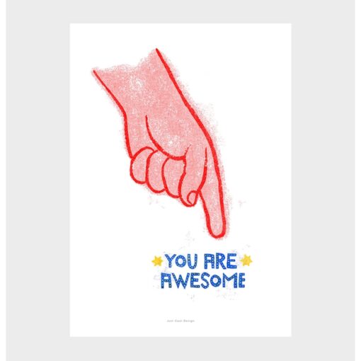 Affiche A5 Awesome Just Cool Design