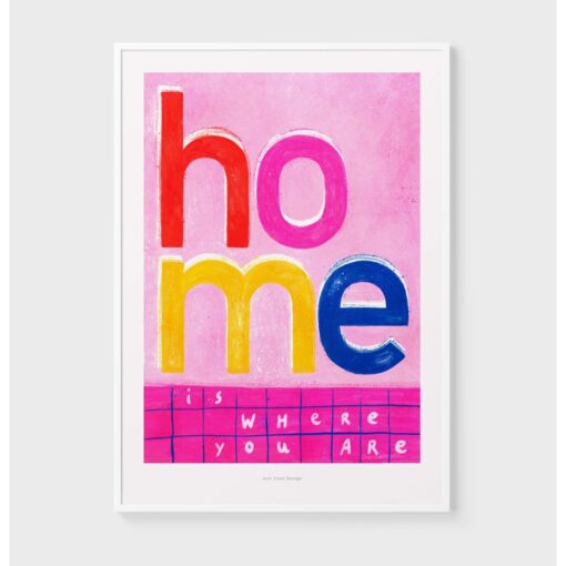 Affiche A5 Home is where… Just Cool Design
