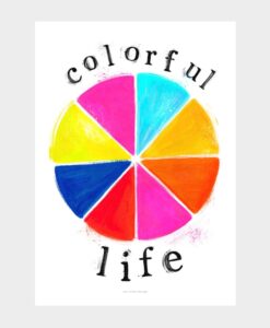 Affiche A5 Colorful Life Just Cool Design