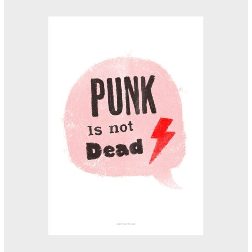 Affiche A5 Retro Punk Girl Just Cool Design