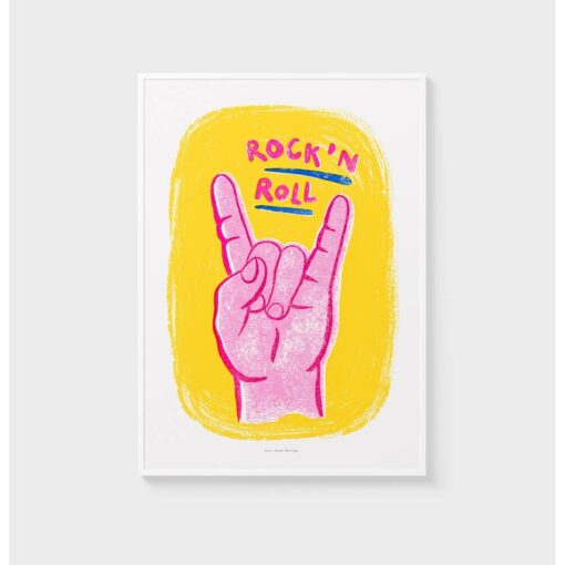 Affiche A5 Rock and Roll Music Just Cool Design
