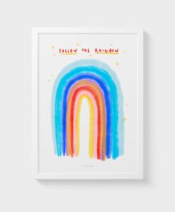 Affiche A5 Watercolor Rainbow Just Cool Design