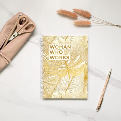 Agenda pro/perso Woman Who Works Feuilles